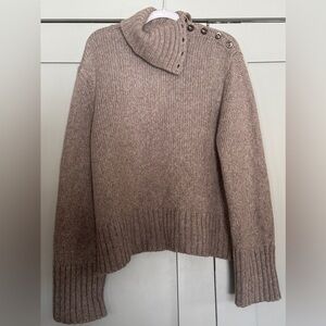 Jenni Kayne Cashmere Jackie Button Neck Sweater